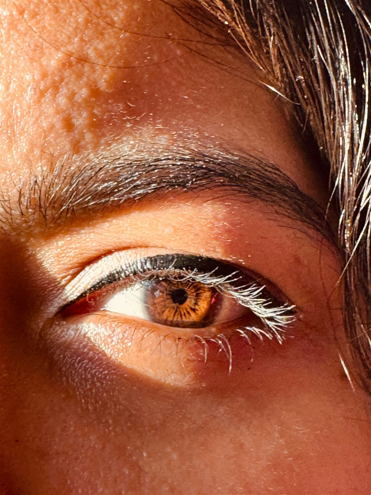 Close-up of the signature LBM wispy lash set